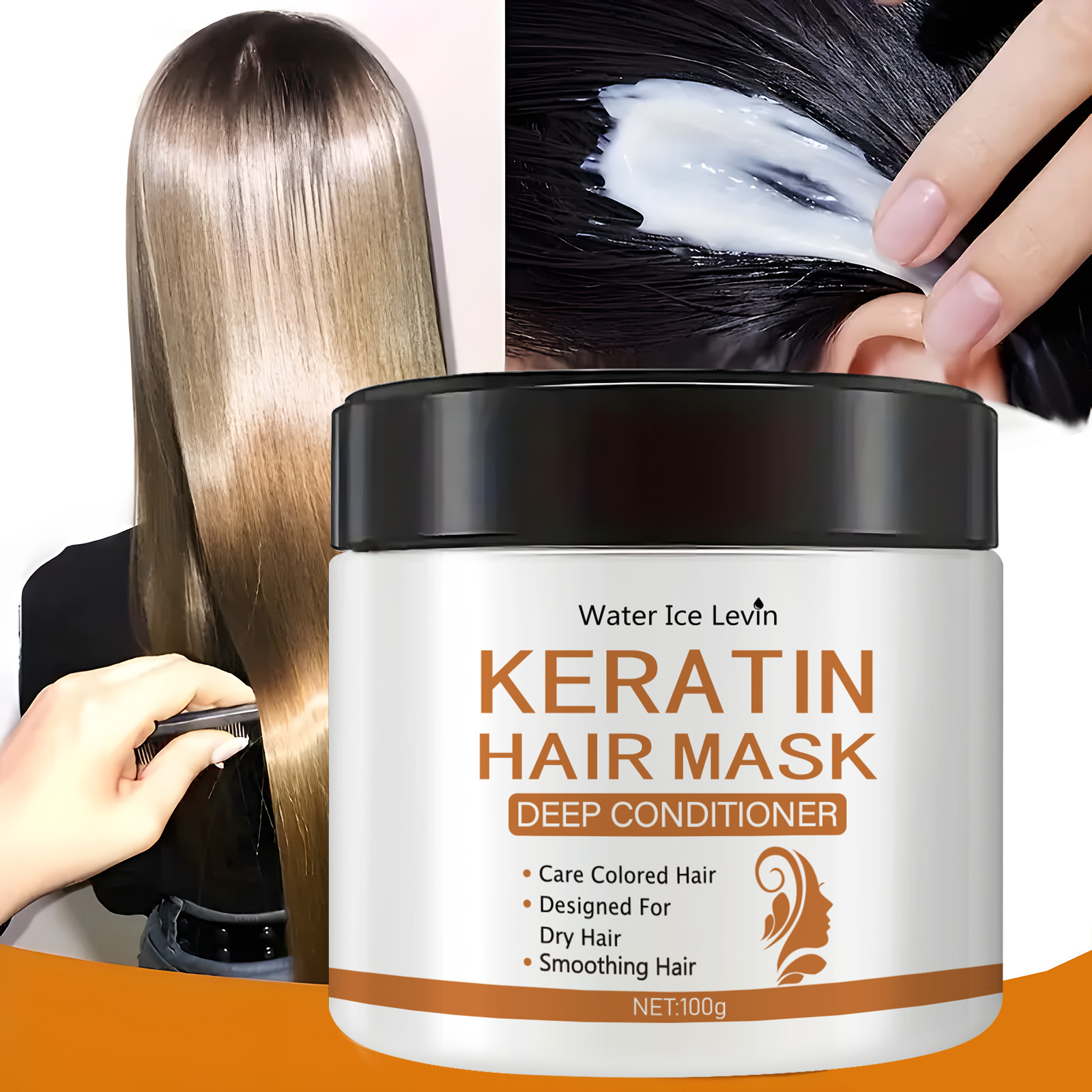 Hair Care Korean - Кератиновая маска для волос — средство