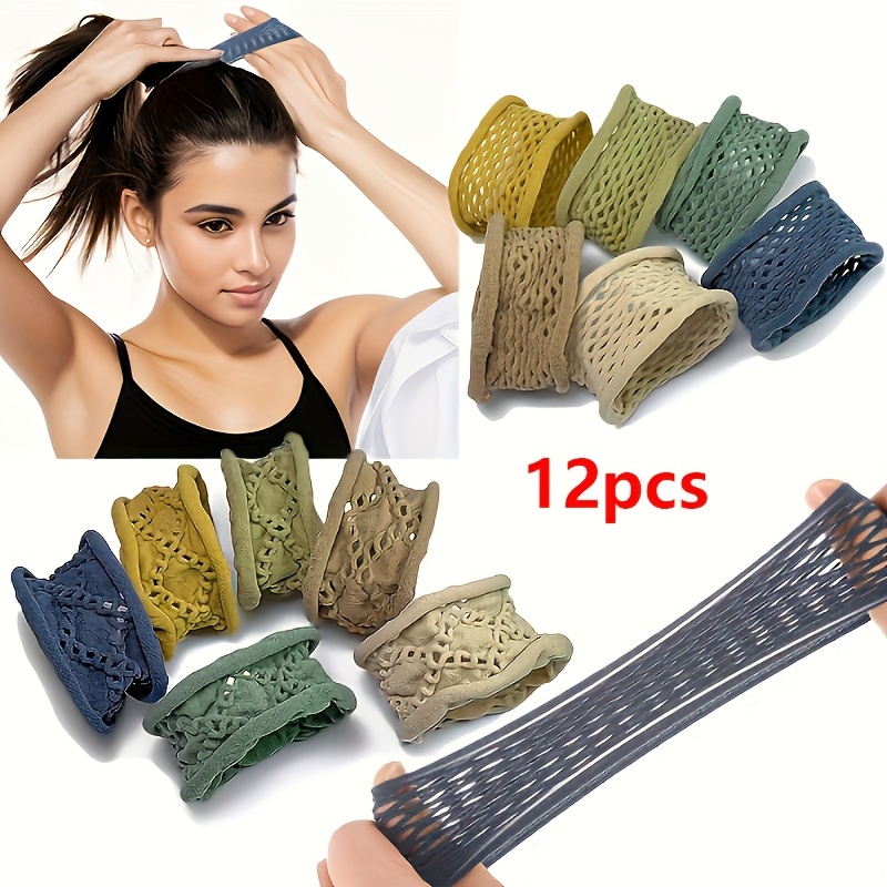 Hair Net Invisible - 12 шт. новых расширенных ажурных высокоэластичных