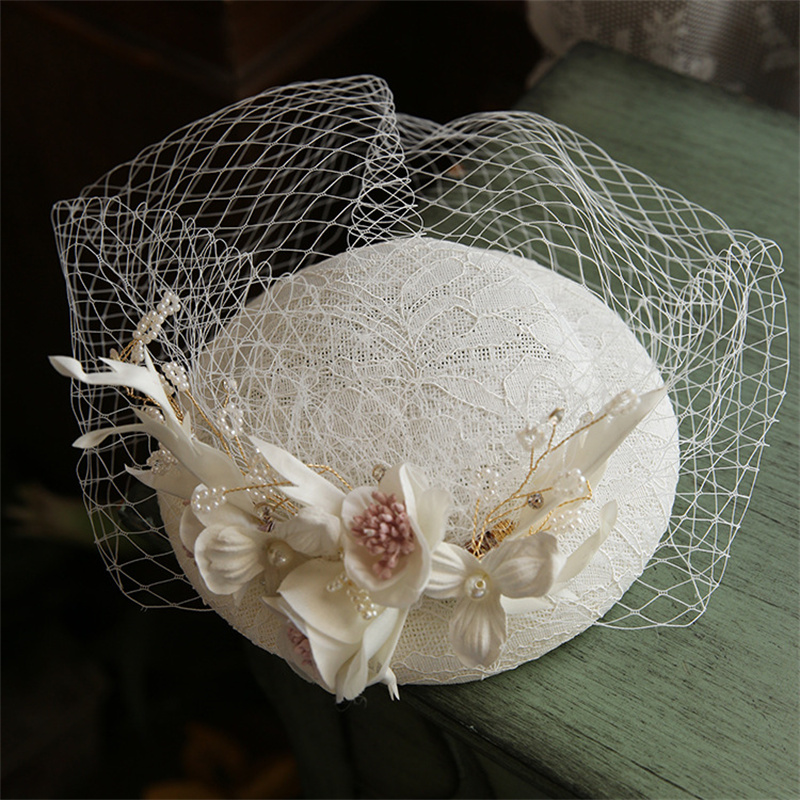 Свадебная шляпа с жемчугом и ц – обзор и цена Hair Net Invisible