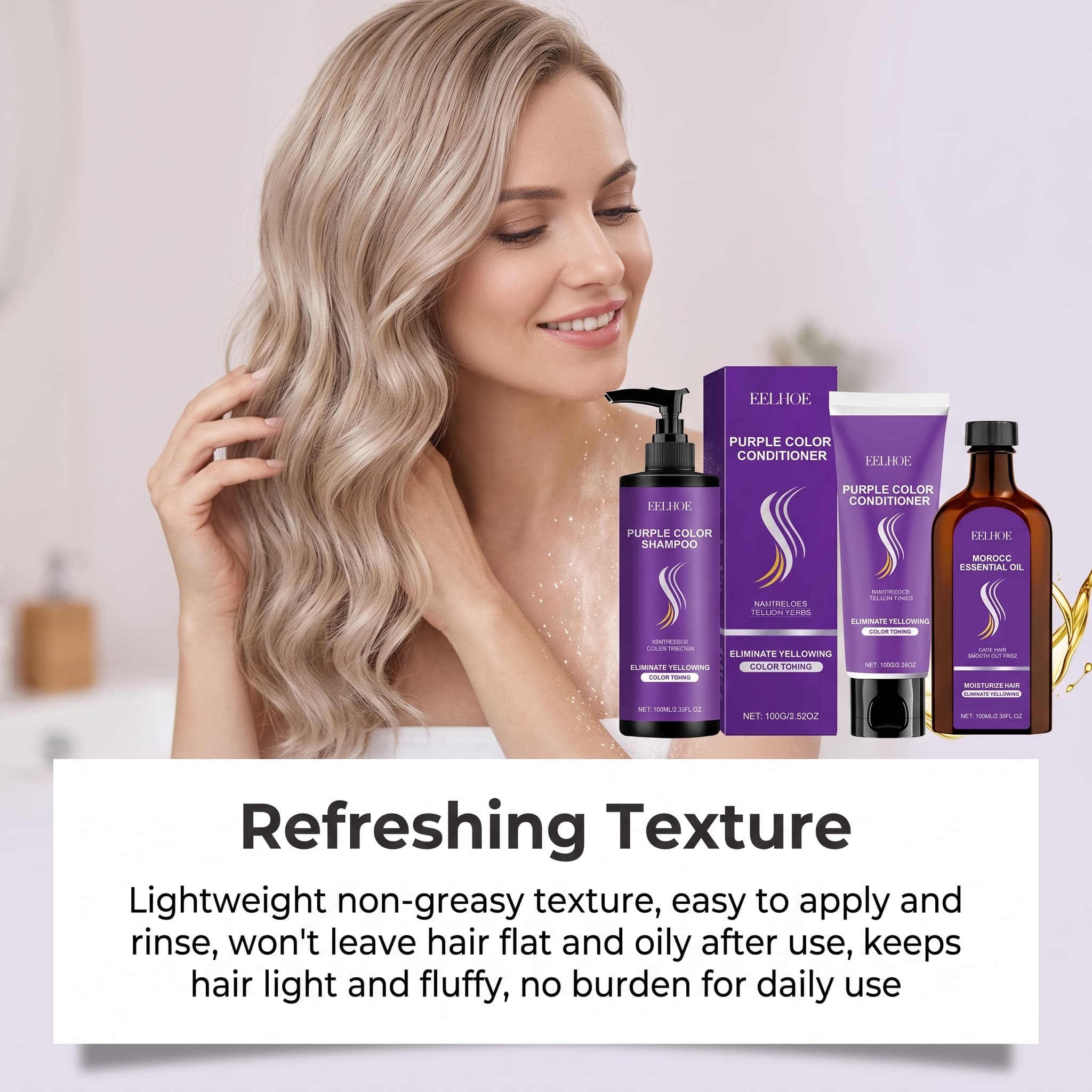 Набор фиолетового шампуня с ко – обзор и цена Hair Care Color