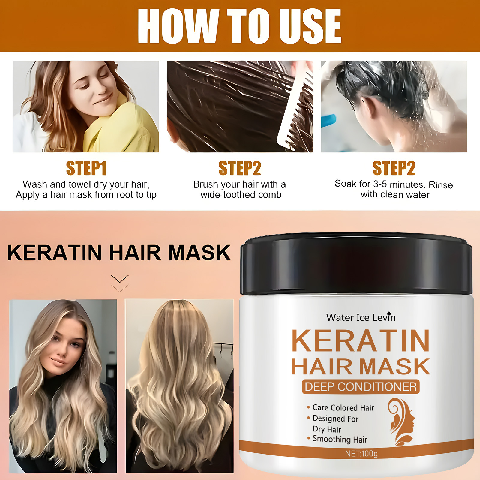 Кератиновая маска для волос —  – обзор и цена Hair Care Korean